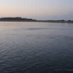 Anocheciendo en el embarcadero de Pedreña