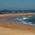 Playa de Somo y Picos de Europa al fondo