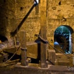 Interior y fuelle de la Ferrería de Cades. © Jesús Sánchez