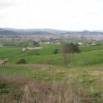 Vista de Torrelavega desde el mirador de La Montaña