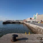 Vista del Palacio de Festivales, el Dique de Gamazo y la Duna