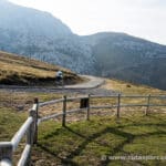 Un valiente, ya comenzando el descenso hacia San Roque de Riomiera